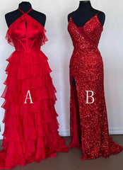 2025 New Style Red Long Prom Dresses