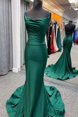 Mermaid Dark Green Formal Dresses