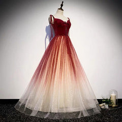 Fairytale Red Gradient Prom Dresses