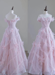 Women High Feeling Pink Fairy Prom Dresses Long Party Dresses