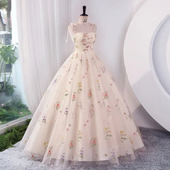 Luxury Floral Embroidery Long Pink Prom Evening Dresses Women Summer Party Formal Occasions Reception Dresses