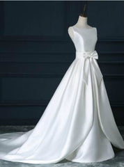 A Garment Crystal Best Quality Satin Surah Wedding Gowns Zipper Wedding Dresses