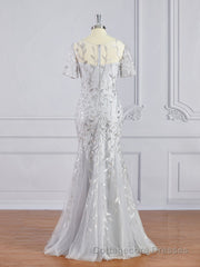 A-Line/Princess Bateau Floor-Length Tulle Mother of the Bride Dresses With Ruffles