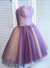 A-line Sweetheart Short Mini Tulle Short Prom Dresses short homecoming Dresses