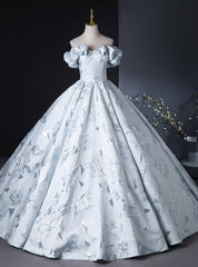 Ball Gown Off the Shoulder Embroidery Quinceanera Dresses