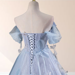 Ball-Gown Tulle Sweetheart Floor-Length Pearls Butterflies Quinceanera Dresses with Appliqued