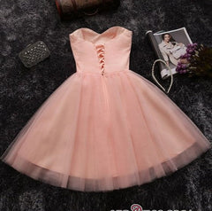 Beads Sequins Short Homecoming Dresses Sweetheart Coral Pink Hoco Dresses