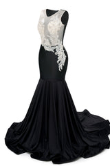 Dark Green V-Neck Sheer Corset Prom Dresses Beaded Mermaid Long Train Evening Gowns