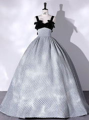 Blue Straps Black Velvet Quinceanera Dresses