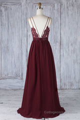 Burgundy tulle lace long prom dress burgundy lace evening dress