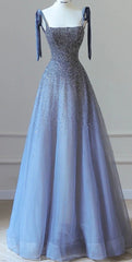 Tulle Belt Prom Dresses Spaghetti Strap Shine Mermaid Dresses