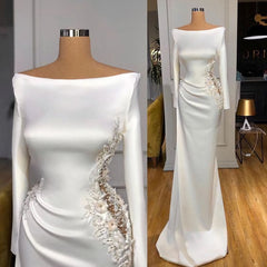 White Evening Dresses, Sexy Formal Dresses, Mermaid Evening Dresses, Prom Dresses