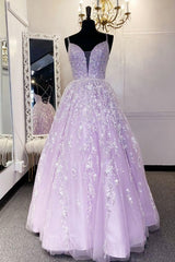 A Line Lilac A Line Long Formal Dresses, Prom Dresses