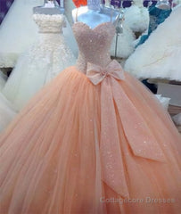 Custom Made Sweetheart Neck Sequins Prom Dresses, Formal Dresses