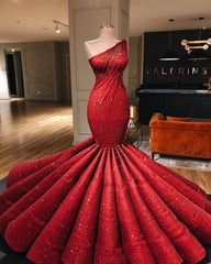 stunning red mermaid formal prom evening Dresses