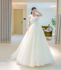 Champagne tulle long A line ball gown Dresses formal Dresses