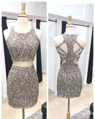 wo piece homecoming Dresses beaded homecoming Dresses sheath homecoming Dresses open back homecoming Dresses