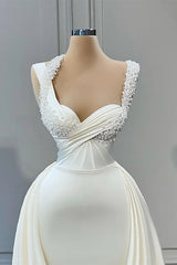 Glorious A-line Sleeveless Sweetheart Beading Bridal Dresses