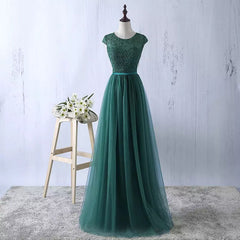 Lace and Tulle Bridesmaid Dresses, Elegant Formal Dresses