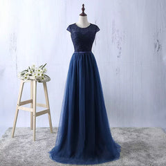 Lace and Tulle Bridesmaid Dresses, Elegant Formal Dresses