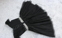 Little Black Homecoming Dresses  Tulle Cute Short Formal Dresses