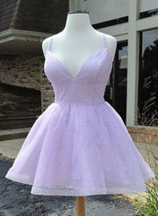 Lovely Purple Tulle Short Homeocoming Dresses Purple Party Dresses Prom Dresses prom Dresses shops