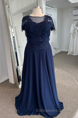 Illusion Neck Sweetheart Sleeves Beaded Appliques Long Formal Dress with Sash