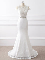 Mermaid Lace Beading Wedding Dresses