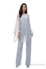 Mother of The Bride Plus Size Pant Suit Jacket Pant Chiffon Pant Set