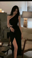 One Shoulder Sexy Tight Elegant Dresses For Women, Party Dresses Special Occasion Evening Dresses