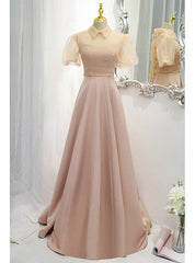 Pink Satin Strapless Prom Dresses With Detachable Top