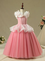 Pink Tulle Princess Ai Luo Dresses