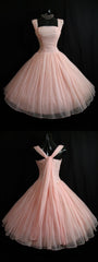 1950S Vintage Dresses, Short Homecoming Dresses, Pink Homecoming Dresses, 2024 Party Dresses