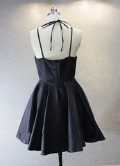 Lovely Short Straps Halter Navy Blue Summer Women in Stock Homecoming Dresses