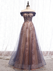 Beautiful Tulle Long A-line 2025 Party Dresses