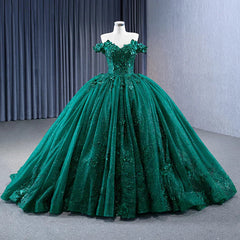 Quinceanera Dresses Appliques Dark Green Evening Dresses Sweetheart Sleeveless Ball Gown