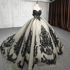 Quinceanera Dresses Elegant Spaghetti Straps Embroidery Ball Gown Prom Dresses