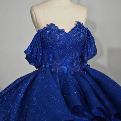 Quinceanera Dresses Gorgeous Sweetheart Ball Gown Cap sleeve Court Train