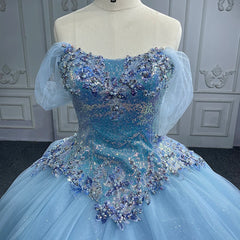 Quinceanera Dresses Princess Cap sleeve Ball Gown Sequins Square Collar Evening Party Dresses