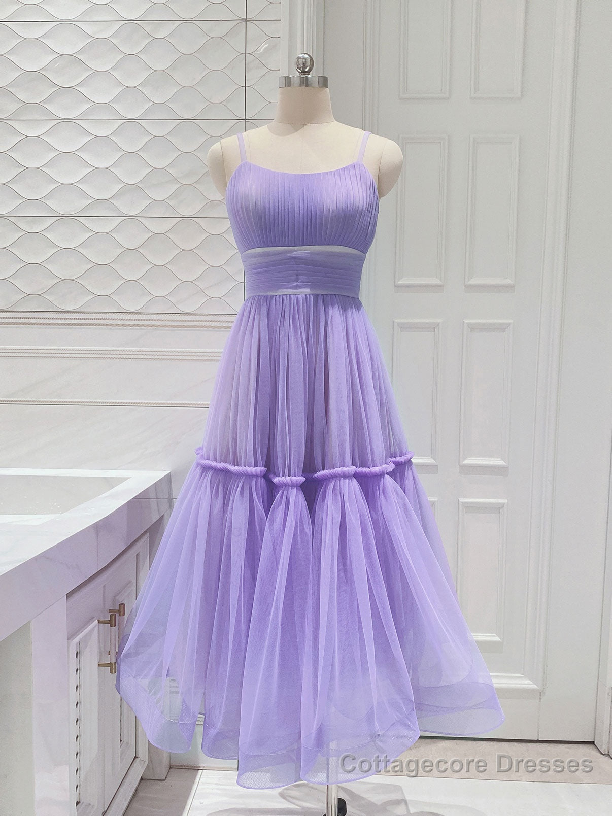 Simple purple short prom dress, purple homecoming dress