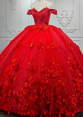 Sweet Valentine Red Quinceanera Dresses