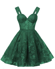 Teens Sparkly Tulle Emerald Green Homecoming Dresses Spaghetti Straps Short Cocktail Party Prom Dresses